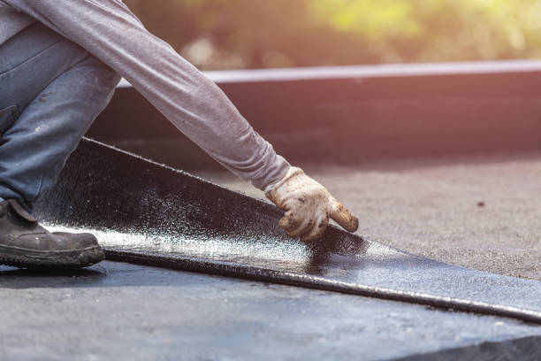 Professional Basement Waterproofing technician working in Unionville Center, OH